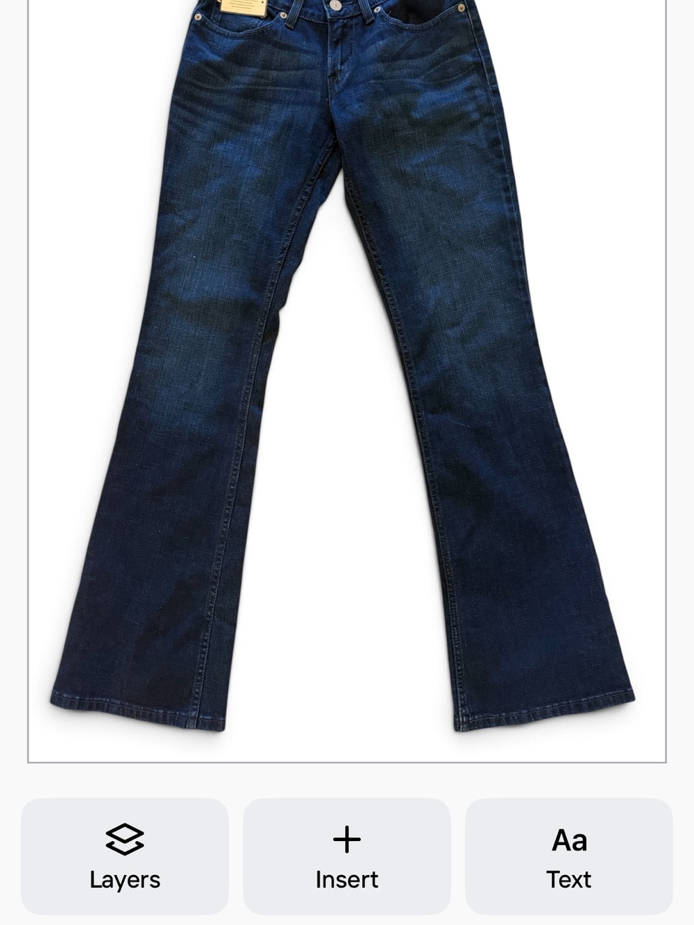 Levi's Dark Blue Curvy Bootcut Jeans - Women's Juniors Size 3
